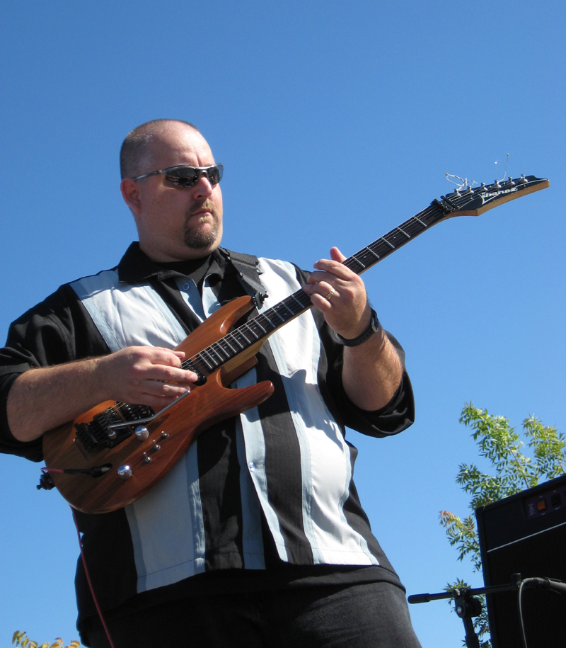 Kevin, under a blue sky