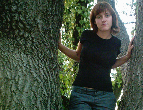 Camille in a tree