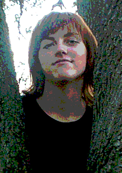 Closeup of Camille in a tree (rendered)