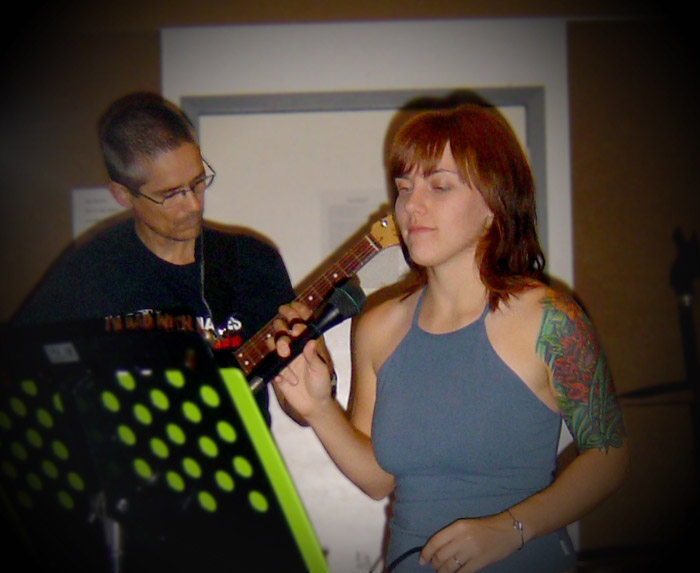 Camille & Ron at the studio