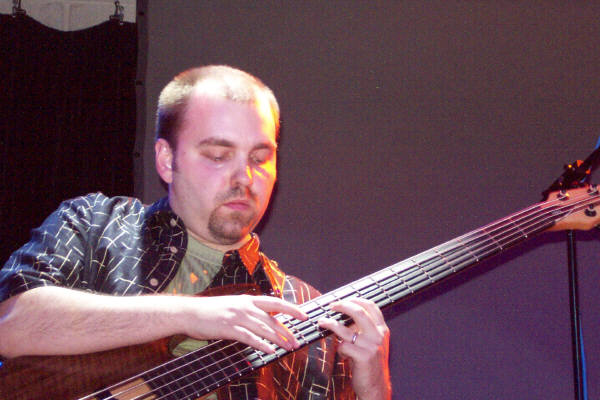 Fred laying down the bass tapping!