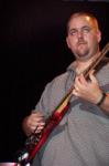 Kevin warms up for a gig